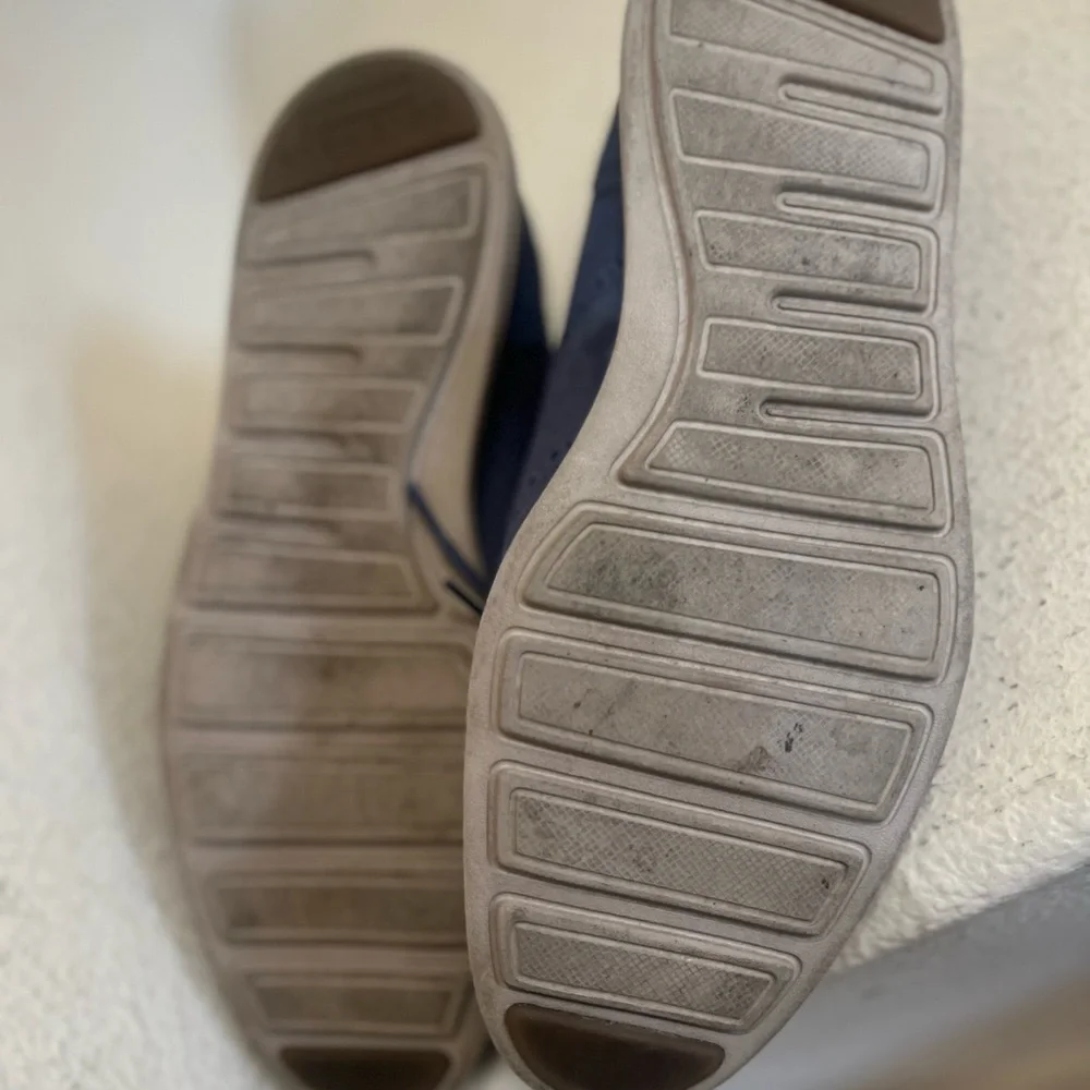 Cole Haan Lunargrand Navy Blue Suede Wingtip Oxford Men's Size 11‎ Office Shoes